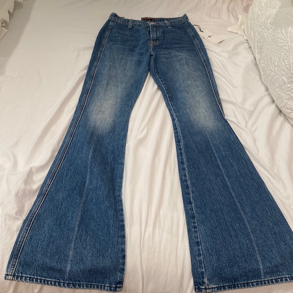 7 for all mankind jeans HIGH RISE FLARE JEANS SIZE 24